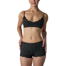 2Pcs Lingerie Set For Women Lightweight-Black floral M