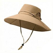 Comfortable Fisherman Hat Large Brims And Adjustable-Khaki