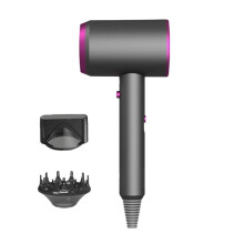 Haartrockner Haushalt Negative Ionen Schädigen das Haar Nicht Hochleistungs-Hot & Cold Air Leiser Haartrockner mit Blauem Licht EU-Stecker