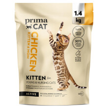 PrimaCat - Complete Dry Chicken Flavoured Cat Food, Kitten and Nursing Cat Food,