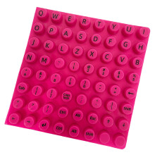 Les rehausseurs de clavier en Silicone souple couvrent les-Rose