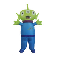 Halloween Stage Performance Inflatable Costume Three Eyed Alien Costume Party Walking Cartoon Doll Costume Escape Room Prop