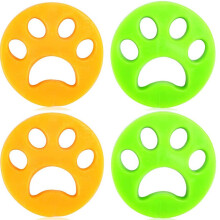 Fellentferner für Kleidung - entfernt Hunde-/Katzenhaare Grün/Gelb   4 Packung