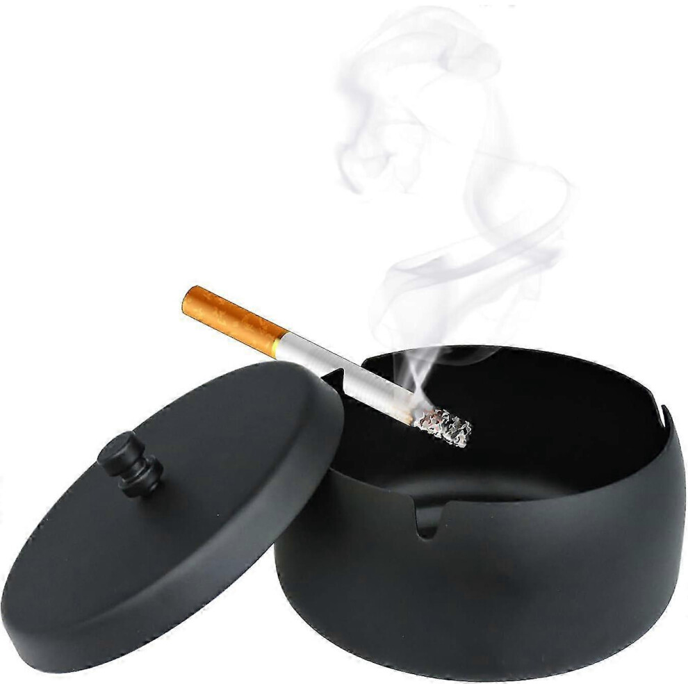 Euphoria Ashtray With Lid Featuring An Ashtray Stand And Meaningful Design Edition 0620 Black 6913222363713