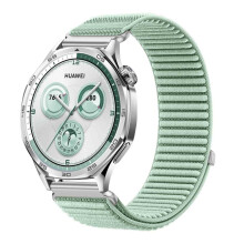 Nylonowy pasek tkany kompatybilny z Huawei Watch 5/GT6/GT5/Pro, Samsung, Garmin - różne kolory Green 18 mm