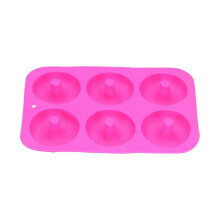 Donut Baking Pans 6 Grid Silicone Non Stick Donut Moulders for DIY Baking Lovers Edition 0620