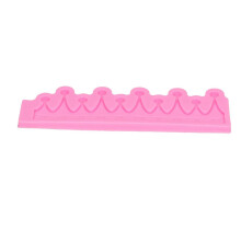 3 Dimensional Crown Shape Mold Fondant Chocolate DIY Cake Mold for Home Bakery KitchenPink Edition 0620