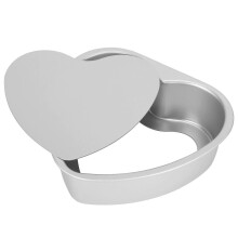 Heart Shape Cake Pan Aluminium Alloy DIY Cake Mold Baking Cheese Bread Tray Kitchen Tools Edition 0620