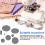 Remendos de reparo autoadesivos para roupas - 5 folhas White 4