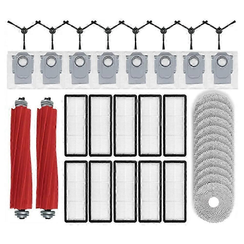 For Qrevo S, Qrevo Pro, Qrevo Maxv, Qrevo Plus Robot Vacuum Cleaner Main Side Brush Hepa Filter Mop Cloth Edition 0621 6913222368572