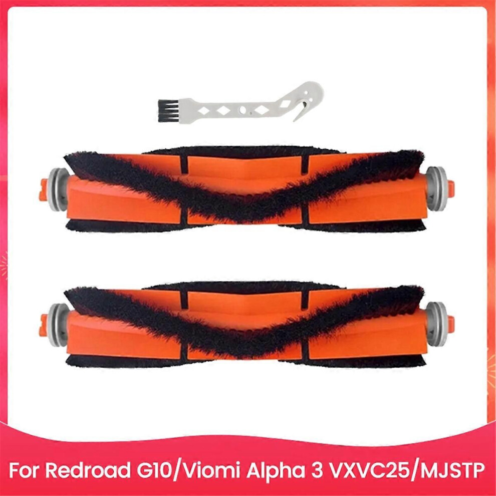 2Pcs Vacuum Main Brush Replace For Redroad G10 For Viomi Alpha 3 Vxvc25/Mjstp Vacuum Cleaner Spare P Edition 0621 6913222370964