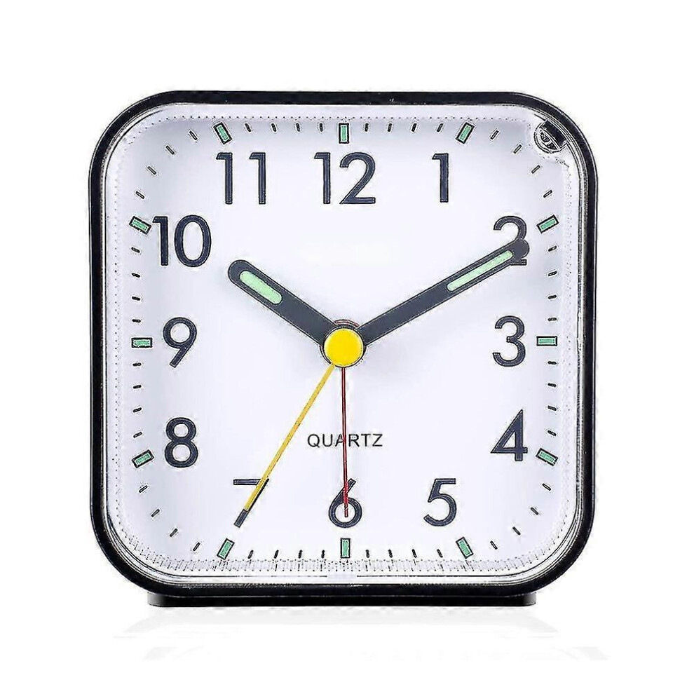 Silent Analog Alarm Clock Non Ticking, Gentle Wake, Beep Sounds Hao Edition 0621 White/Black 6913222371909