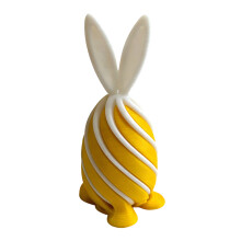 Unique 3D Printed Rabbit Desk Decoration With Smoothly-Yellow