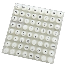 Keycap Height Extenders Silicone Keyboard Protectors-White