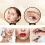 Adjustable Handheld Vanity Mirror With Standard And-Green 30X 10