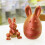 3D Printed Rabbit Set With Flexible Joints And-Blue green 4