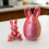 3D Printed Rabbit Set With Flexible Joints And-Blue green 7