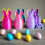 3D Printed Rabbit Set With Flexible Joints And-Blue green 10