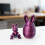 3D Printed Rabbit Set With Flexible Joints And-Blue green 11