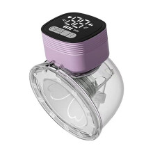 Extractor de Leche PortáTil, EléCtrico, con Carga Manos Libres, Colector de Leche, MáQuina Extractora de Leche Materna PortáTil, Color Morado