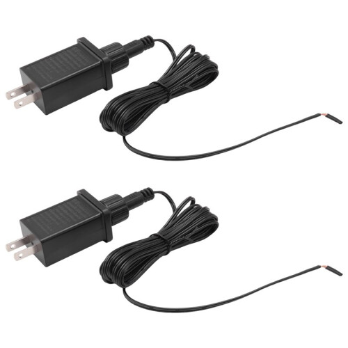 2PCS Replacement Yard Inflatable Adapter 12V 1A,Class 2 Power Supply with 9.84ft Extension Cord US Plug
