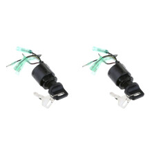2X 35100-ZV5-013 Ignition Assembly with Key Replacement Fit for Outboard