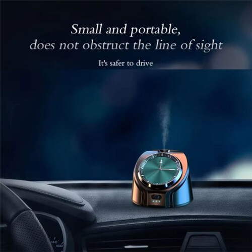 Car Air Purifier Essential Oil Diffuser Rechargeable Car SUV Instrument with Clock Night Light Function 2