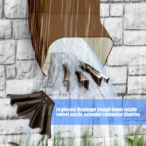 4pack Gutter Downspout Extensions Wear Resist Rain Gutter 1