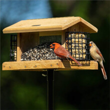 Outdoor Bird Feeder Accessories, Bird Feeder Pole Mounting Flange, Easy to Install Bird Feeder Mounting Bracket