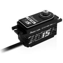 Power HD Servo Numérique D15 pour Bras Robot de Voiture de Course Électrique à Huile 1:10 / Servo de Corps Court pour Drone Modèle (Noir)