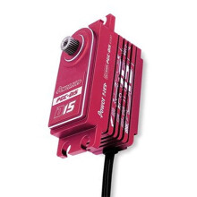 Power HD Servo Numérique D15 pour Bras Robot de Voiture de Course Électrique à Huile 1:10 / Servo de Corps Court pour Drone Modèle (Rouge)