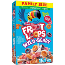 Froot Loops Wild Berry Family Size Cereal (456g)