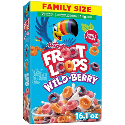 Froot Loops Wild Berry Family Size Cereal (456g)