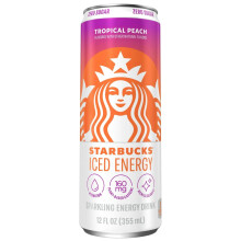 Starbucks Iced Energy Tropical Peach Zero Sugar (355ml)