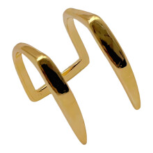 Fashion Forward Snake Tooth Lip Clip Body Art Koper-Goudkleur