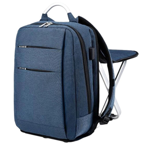 Foldable Business Backpack Chair Large Capacity Usb Rechargeable Backpack Multifunctional Business Casual Backpack