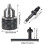 1.5-13mm Precise Drill Chuck Converter 1/2"-20UNF Thread Quick Change Adapter SDS- Round Shank 3-Jaw Key Drill Chuck 8