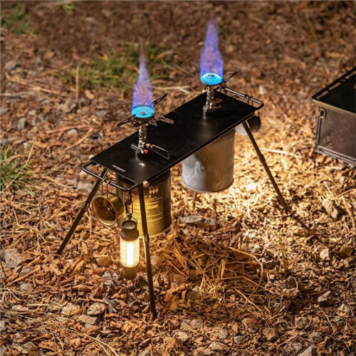 Table de Support de Four Portable BKZ06-L, Table de Camping, Support de Cuisson Extérieur à Double Interface de Four 1