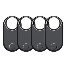 4pcs GPS Tracker Localizador Android Localizador Inteligente para Gatos, Cães, Crianças e Idosos Anti-Perda Rastreamento em Tempo Real Preto