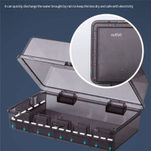 New Outdoor Electrical Box Waterproof Dustproof Wall Mounted Outdoor Outlet Cover Lockable Large Capacity Socket Box