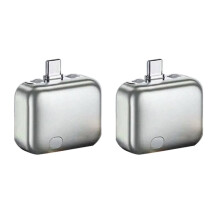 2PCS Adaptador Tipo-C de Corte Automático de Carga Completa de 140W con Desconexión Automática, Protector de Carga Nocturna C