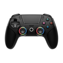 Für PS5/PC Wireless Game Controller mit Hall Joystick Turbo RGB Licht Dual Vibration Wiederaufladbarer Gamepad