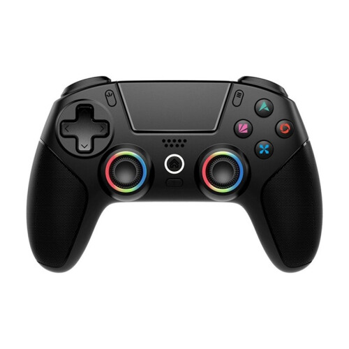 For PS5/PC Wireless Game Controller with Hall Joystick Turbo RGB Light Dual Vibrations Rechargeable Gamepad