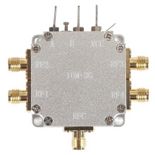 Interrupteur RF Électronique SMA 50Ω 1W 10M-3Ghz avec Coque, Petite Taille, Haute Isolation, Faible Perte D'Insertion, Répartiteur de Puissance