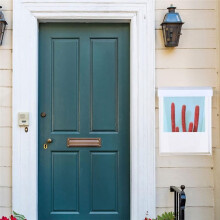 2 Pcs Outdoor Brochure Holder 8.5 X 11 Inch Waterproof Acrylic Wall Mount Literature Box Dispenser with Lid