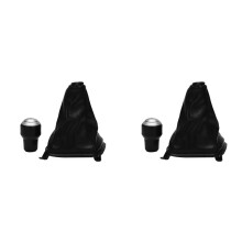 2X 5 Speed Gear Shift Knob Leather Boot for Tucson 2004 2005 2006 2007 2008 2009