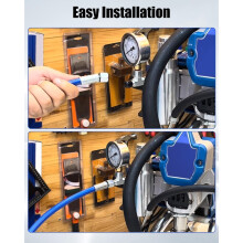 2 Pcs 20" Whip Hose Fit for 390 395 490 495 Airless Paint Sprayers, Painting Spraying Hose, B