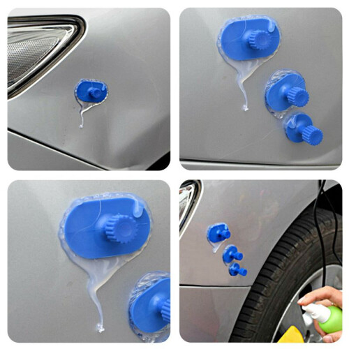 450 Pcs Puller Tabs Paintless Dent Repair Tabs Glue Pulling Tabs Kit for Small Dent 1