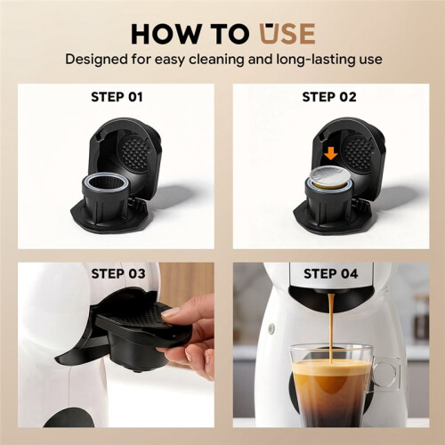 Adaptateur Rechargeable et Réutilisable pour Capsules de Café  N Vers DG 1