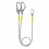 Outdoor Heavy Duty Safety Rope Secure Locking Fall Arrest System Safety Rope 2M with Hook Connector 1